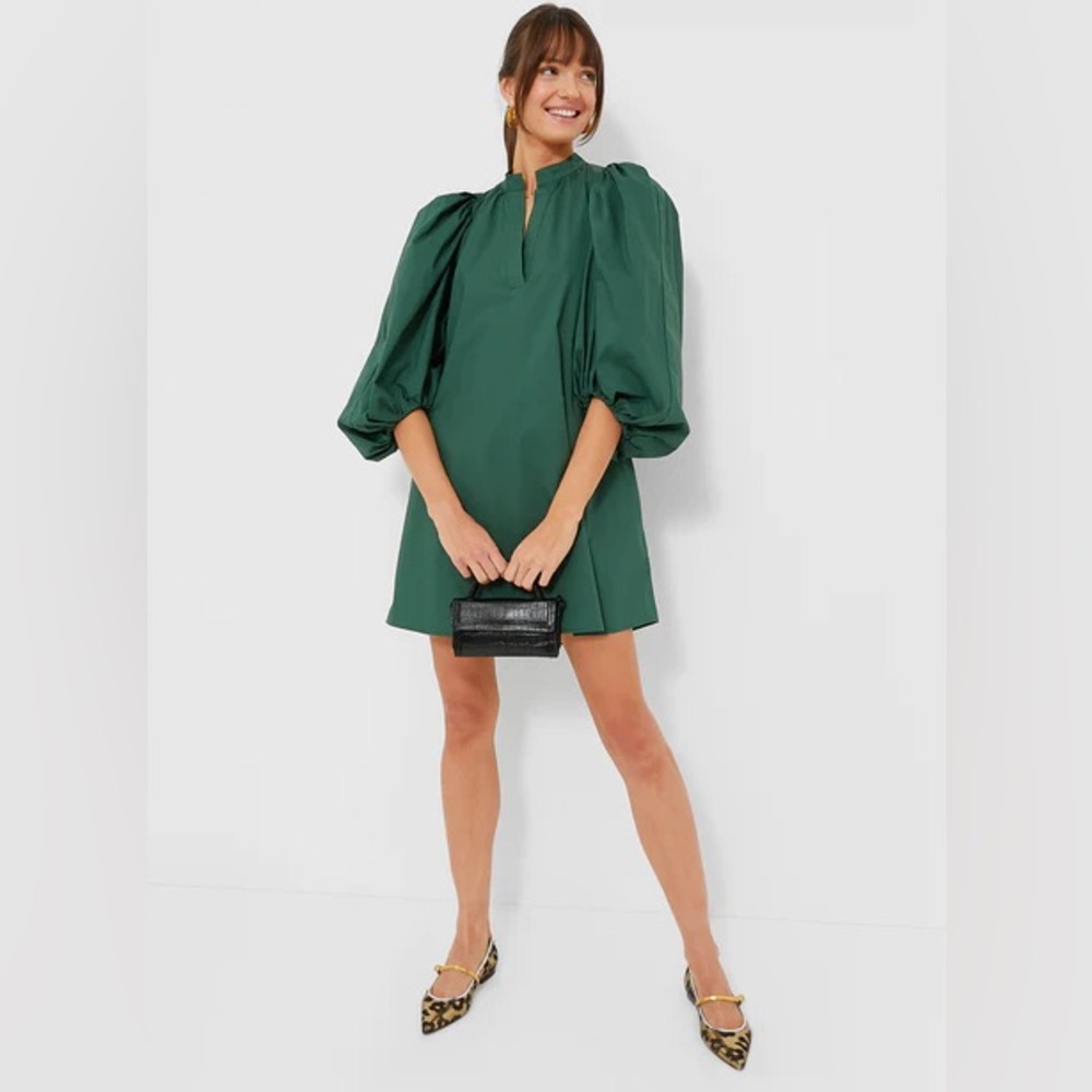 Pomander Place Forest Green Mini Dress
